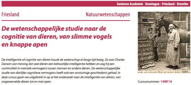 Aankondiging cursus Leeuwarden